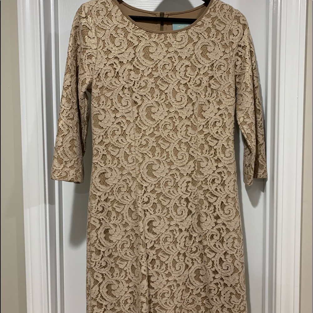 3/4 sleeve shift dress